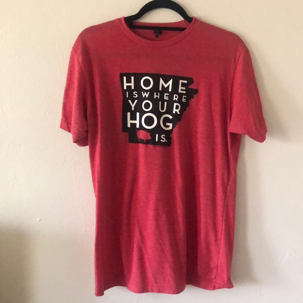 Arkansas Home is Where Your Hog Is T-Shirt (M)